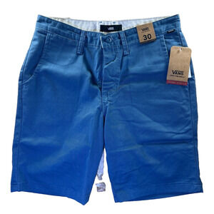 Vans Off The Wall Men’s Blue Stretch Chino Shorts Size 30 Casual Skate